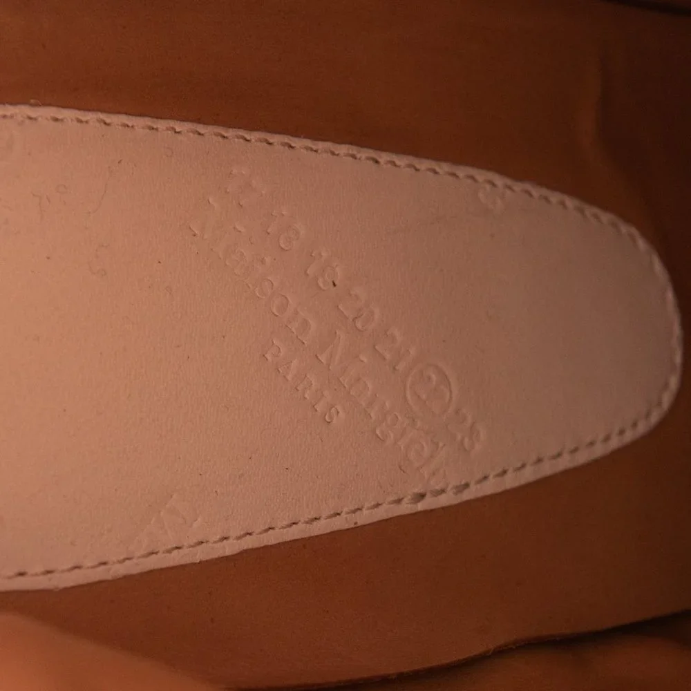 Maison Margiela Ankle Bootie Cylindrical Heel Boots Gold Leaf Lucite Size 39 - Picture 13 of 15